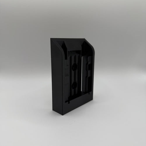 Black VanMount wall mount for DeWalt 18V XR batteries